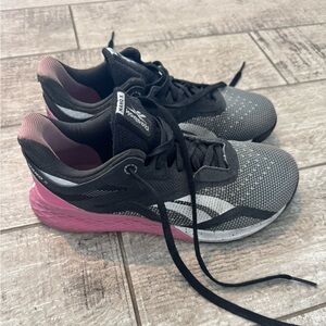 Reebok Nano X Women's Black and Pink Athletic Shoes